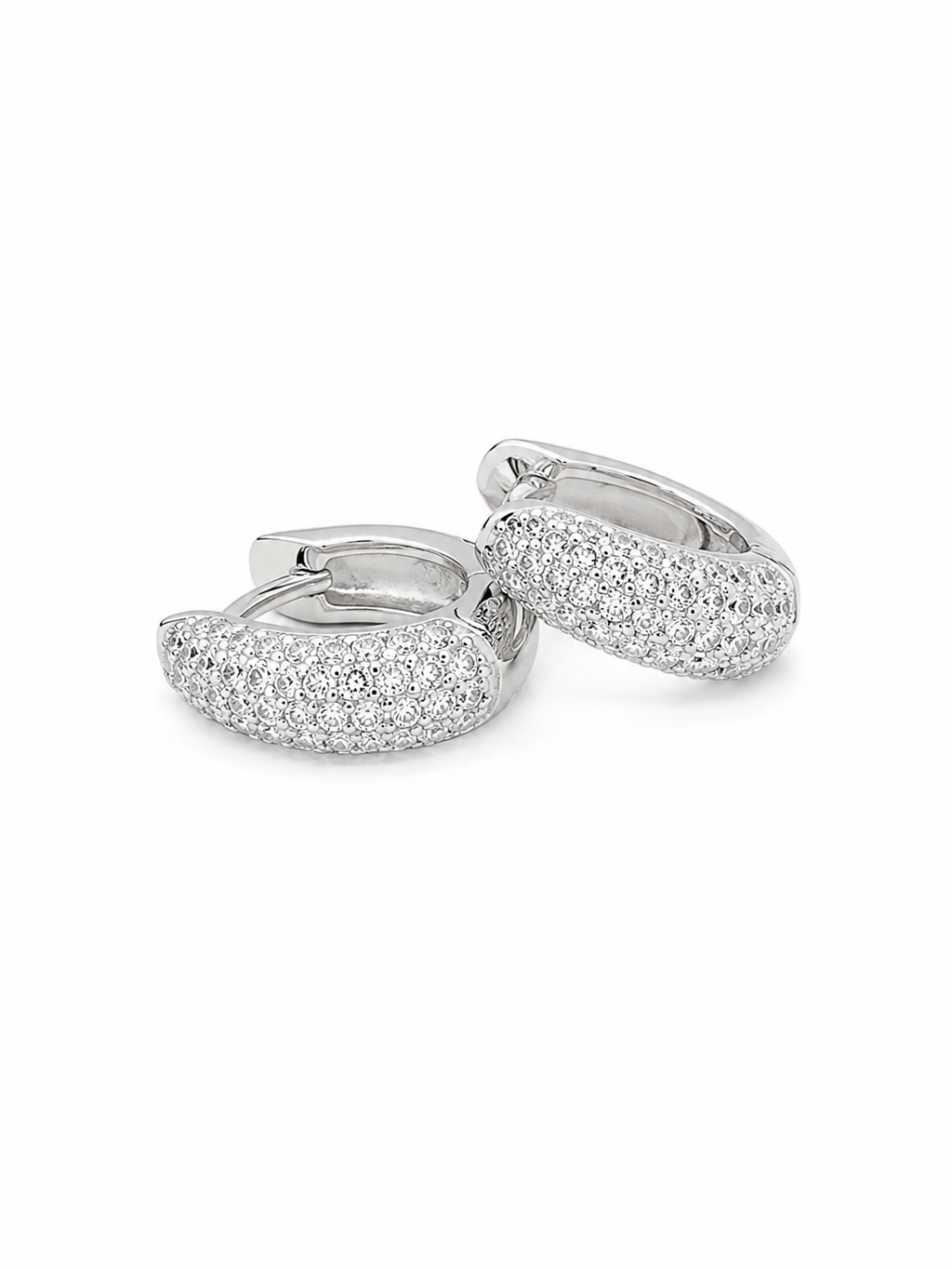 Pavé Huggies