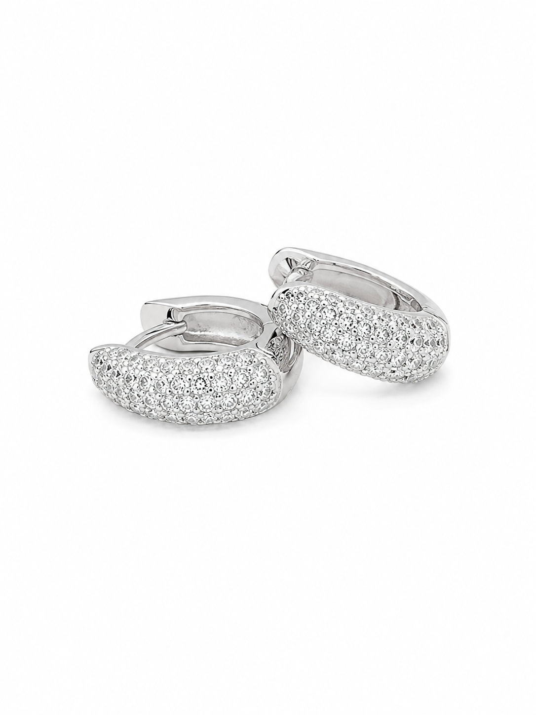 Pavé Huggies