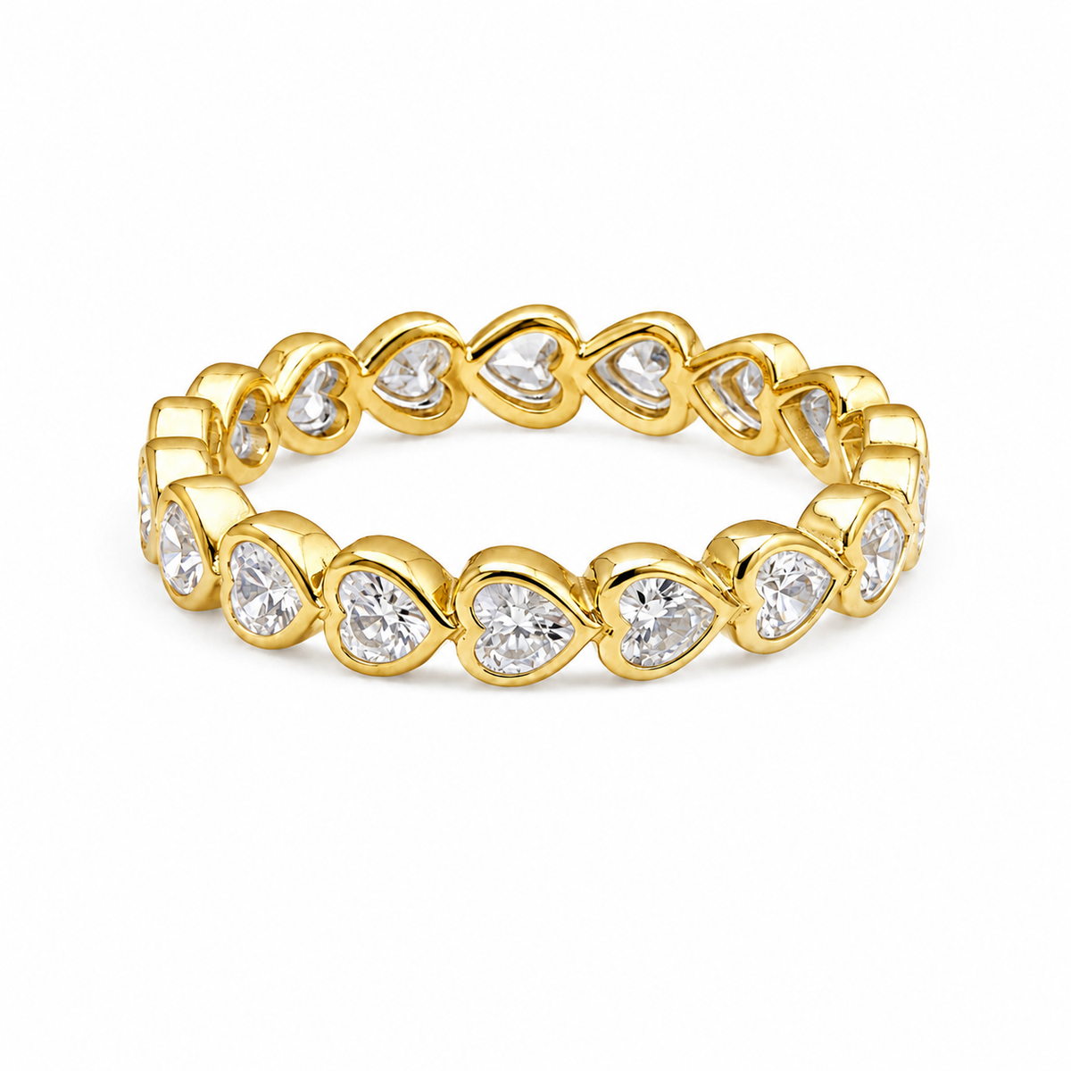 Heart infinity ring