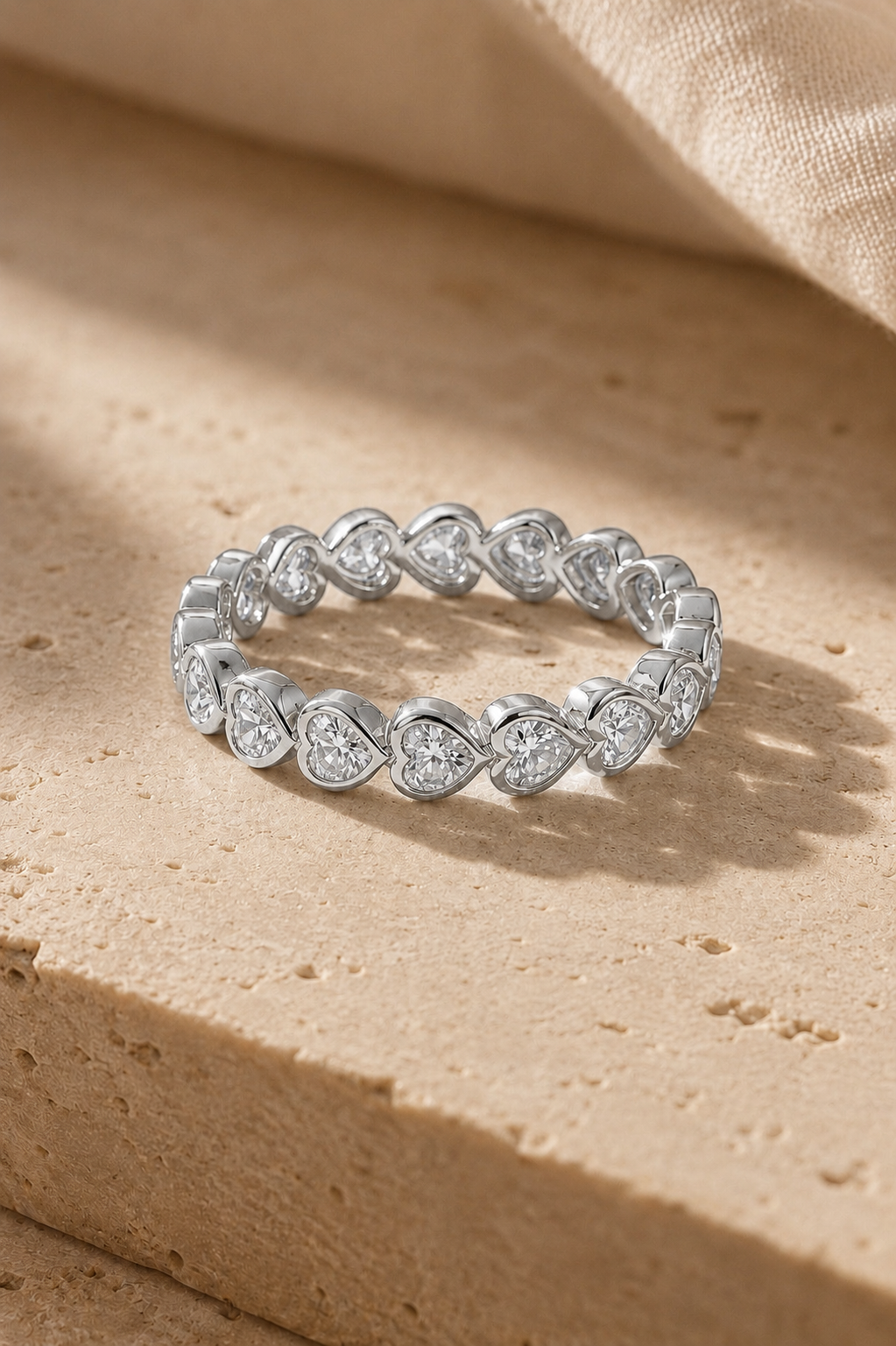 Heart infinity ring 
