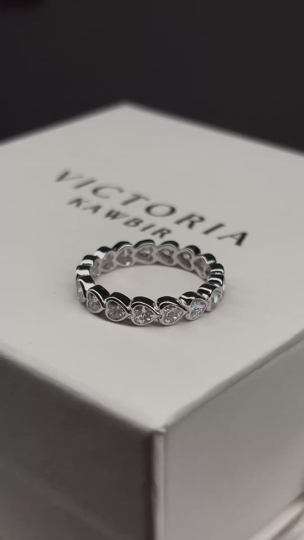 Heart infinity ring 