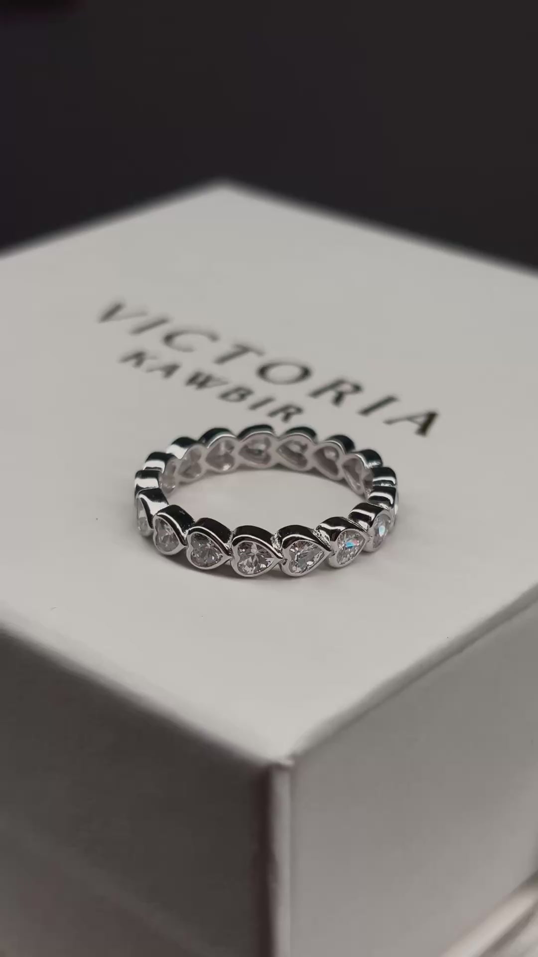 Heart infinity ring 